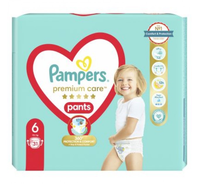 Pampers Підгузки Pampers Premium Care Pants Extra Large (15+ кг), 31 шт. (8001090759917)