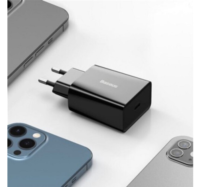 Baseus Зарядний пристрій Baseus Speed Mini Quick Charger Black (CCFS-SN01)