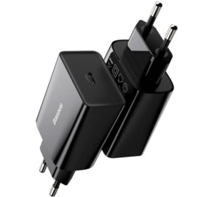 Baseus Зарядний пристрій Baseus Speed Mini Quick Charger Black (CCFS-SN01)