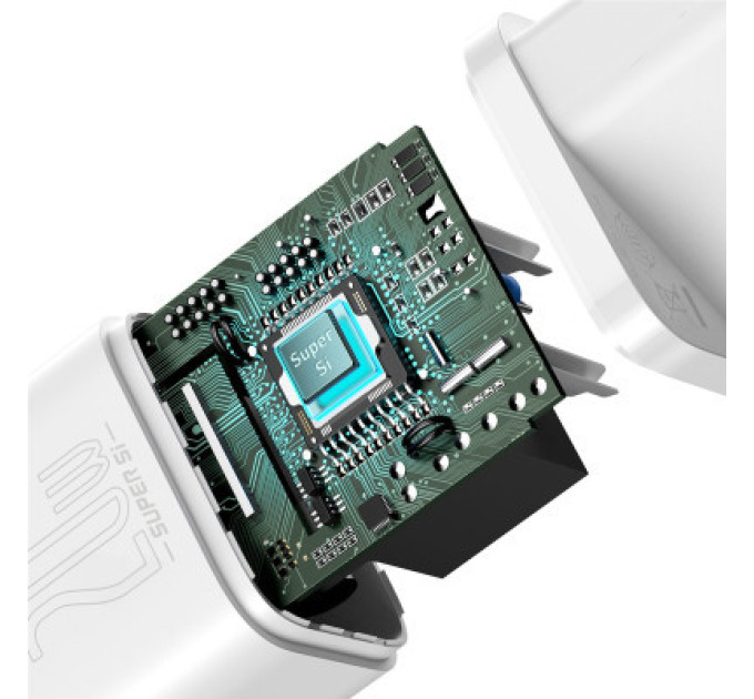 Baseus Зарядний пристрій Baseus Super Si Quick Charger 1C 20W EU White (CCSUP-B02)