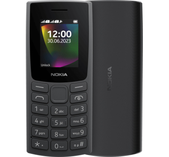 Nokia Мобільний телефон Nokia 106 DS 2023 Charcoal (1GF019BPA2C01)