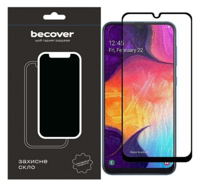 BeCover Скло захисне BeCover Tecno Pop 7 (BF6) Black (709264)