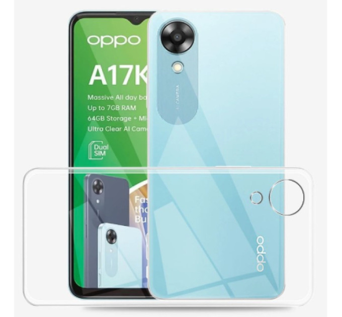 BeCover Чохол до мобільного телефона BeCover Oppo A17k 4G Transparancy (709301)