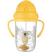 Canpol babies Поїльник-непроливайка Canpol babies Exotic Animals з трубочкою і обтяжувачем 270 мл Жовта (56/606_yel)