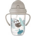 Canpol babies Поїльник-непроливайка Canpol babies Exotic Animals з трубочкою і обтяжувачем 270 мл Сіра (56/606_grey)