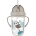 Canpol babies Поїльник-непроливайка Canpol babies Exotic Animals з трубочкою і обтяжувачем 270 мл Сіра (56/606_grey)