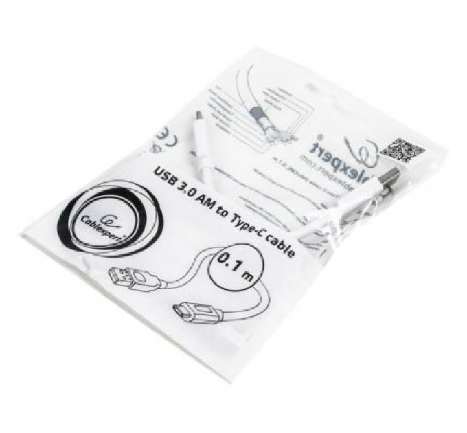 Cablexpert Дата кабель USB 3.0 AM to Type-C 0.1m Cablexpert (CCP-USB3-AMCM-W-0.1M)