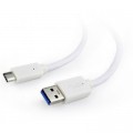 Cablexpert Дата кабель USB 3.0 AM to Type-C 0.1m Cablexpert (CCP-USB3-AMCM-W-0.1M)