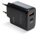 Vinga Зарядний пристрій Vinga GaN 65W PD+QC 1C1A ports Wall Charger (VCPCHCA65B)