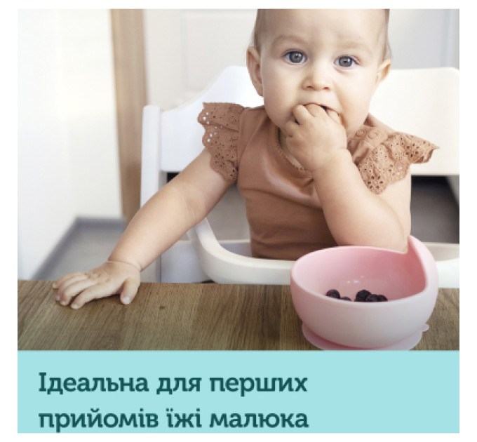Canpol babies Тарілка дитяча Canpol babies силіконова на присосці - рожева (51/400_pin)