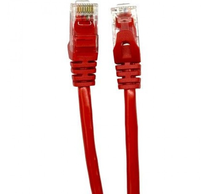 GEAR Патч-корд 0.5м UTP cat.5e, CCA, 24AWG, red GEAR (GPC-UTPCCARJ45-0.5R)