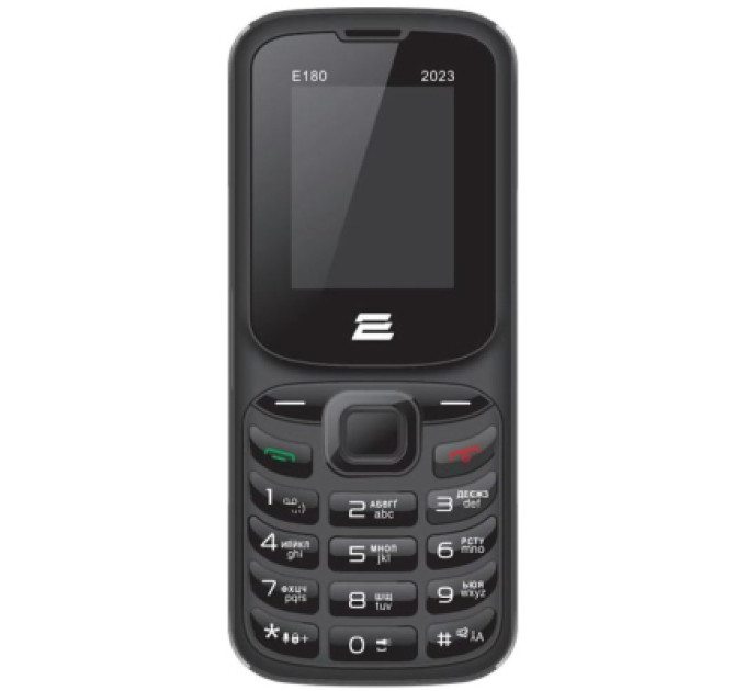 2E Мобільний телефон 2E E180 2023 Black (688130251044)