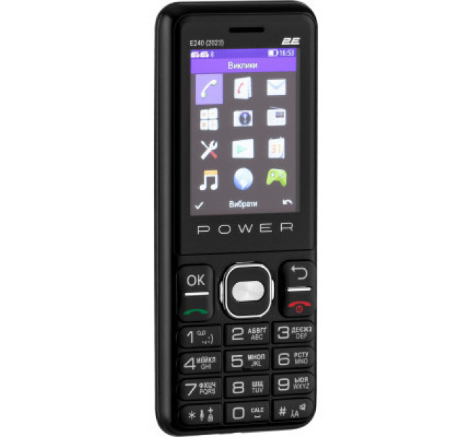 2E Мобільний телефон 2E E240 2023 Black (688130251068)
