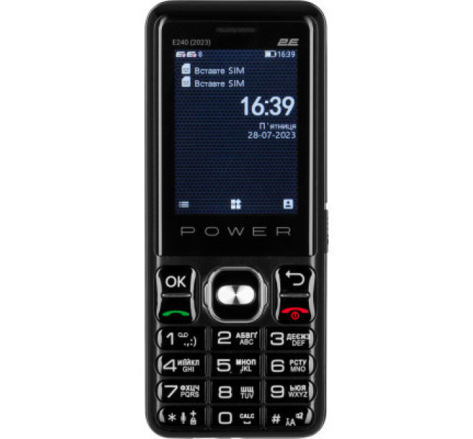 2E Мобільний телефон 2E E240 2023 Black (688130251068)