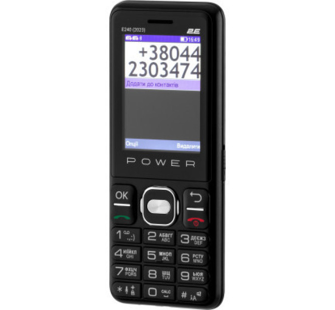2E Мобільний телефон 2E E240 2023 Black (688130251068)