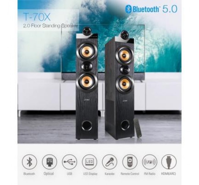 F&D Акустична система F&D T-70X Black