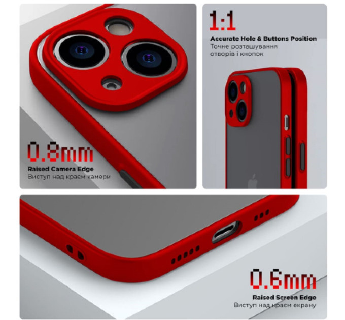 Armorstandart Чохол до мобільного телефона Armorstandart Frosted Matte Xiaomi Redmi 12 4G Red (ARM68553)