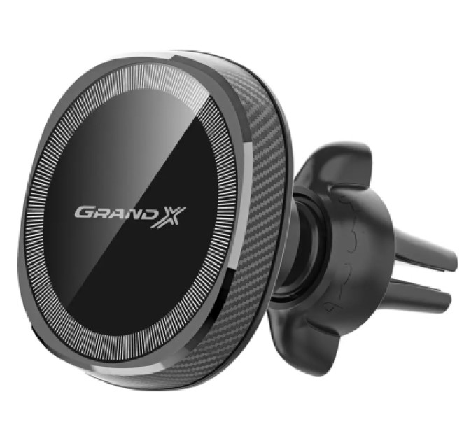 Grand-X Універсальний автотримач Grand-X MT-15W MagSafe з зарядкою 15W (кріплення на дефлектор) (MT-15W)