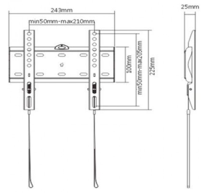 Gembird Кронштейн Gembird WM-42F-01