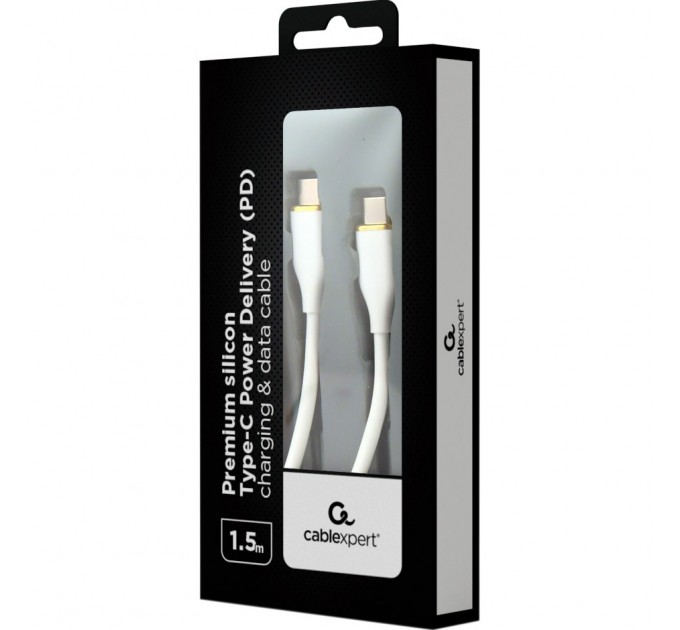 Cablexpert Кабель Cablexpert USB Type-C - USB Type-C (M/M), 3 A, 60 W, 1.5 м, White (CC-USB2S-CMCM-1.5M-W)