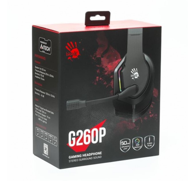 A4Tech Гарнітура A4Tech Bloody G260p Black
