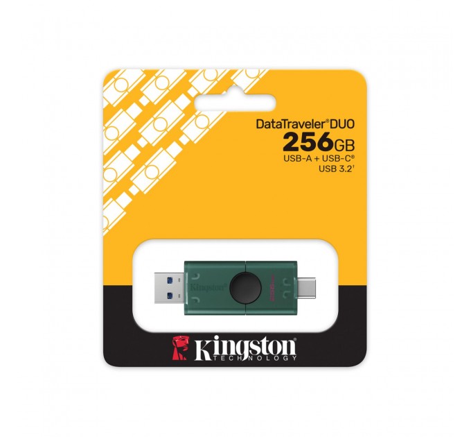 Kingston Флеш-накопичувач USB3.2 256GB Type-C Kingston DataTraveler Duo Green (DTDEG2/256GB)