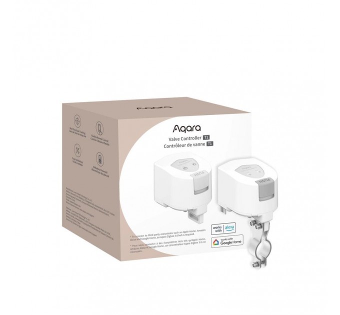 Aqara Електропривід для керування водяним або газовим краном T1 VC-X01D Aqara