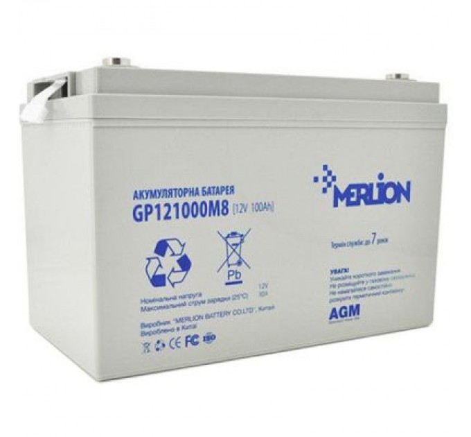 Merlion Батарея до ДБЖ Merlion 12V 100Ah (GP121000M8)