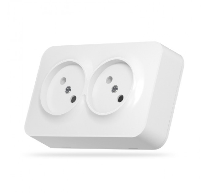 Videx Розетка Videx BINERA IP20 зовнішня 2ая біла (VF-BNS22-W)