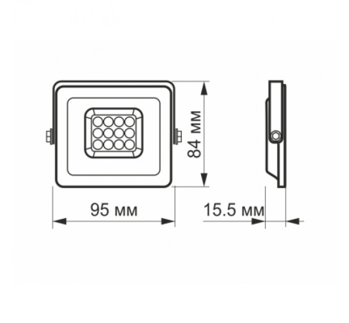 Videx Прожектор Videx LED  10W 5000K 220V (VL-F2e-105W)
