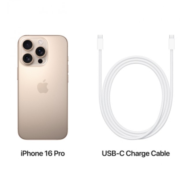 Apple Мобільний телефон Apple iPhone 16 Pro 1TB Desert Titanium (MYNW3)