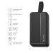 ColorWay Батарея універсальна ColorWay 30 000 mAh High-power 2 PD/20W, QC/3.0, USB-C/Micro-USB (CW-PB300LPC2BK-PD)