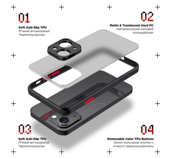Armorstandart Чохол до мобільного телефона Armorstandart Frosted Matte Tecno Spark 10 Pro (KI7) Black (ARM70501)