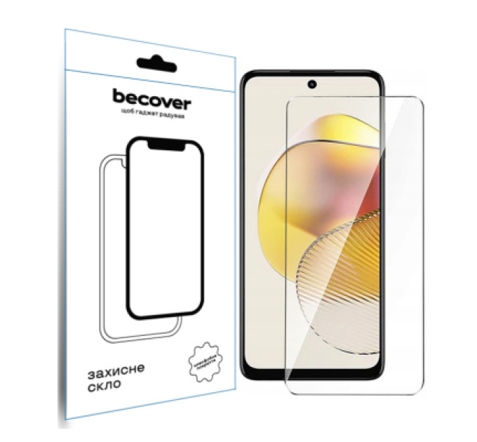 BeCover Скло захисне BeCover Motorola Moto G73 3D Crystal Clear Glass (709738)