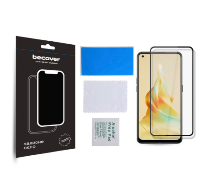 BeCover Скло захисне BeCover Oppo Reno8 T Black (709771)