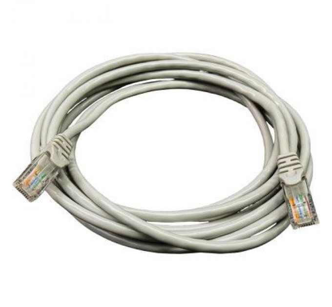 GEAR Патч-корд 3м UTP cat.5e, CU, 24AWG, gray GEAR (GPC-UTPCURJ45-3G)