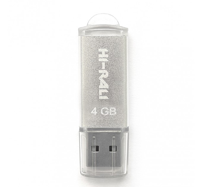 Hi-Rali Флеш-накопичувач USB 4GB Hi-Rali Rocket Series Silver (HI-4GBVCSL)