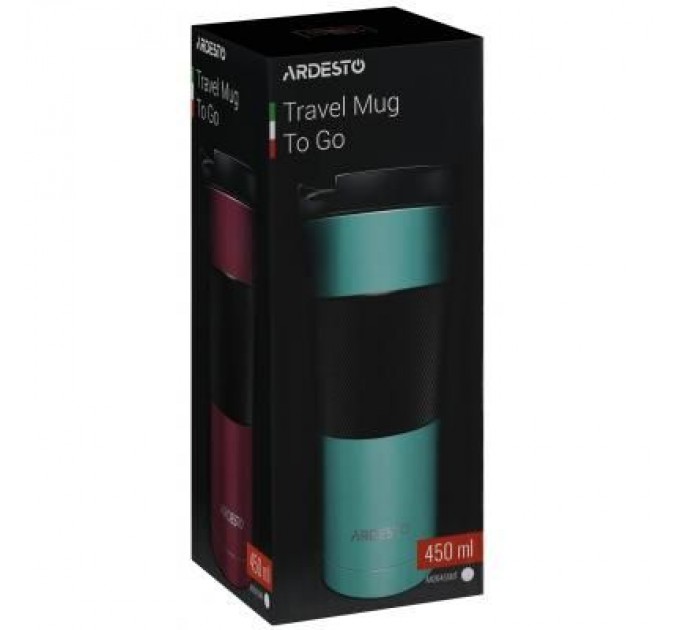 Ardesto Термокружка Ardesto To Go 450 мл Turquoise (AR2645SMT)