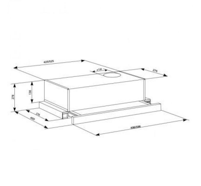 Eleyus Витяжка кухонна Eleyus BREEZE 470 50 BL