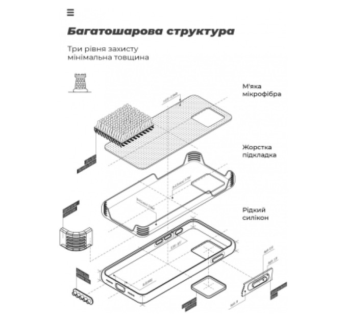 Armorstandart Чохол до мобільного телефона Armorstandart ICON Case Samsung A05 (A055) Dark Blue (ARM71802)