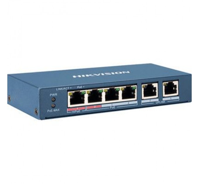 Hikvision Комутатор мережевий Hikvision DS-3E0106P-E/M