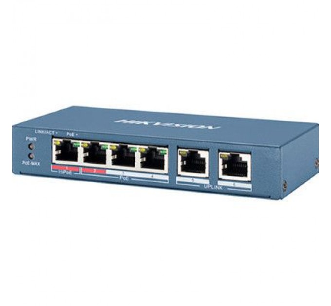 Hikvision Комутатор мережевий Hikvision DS-3E0106P-E/M