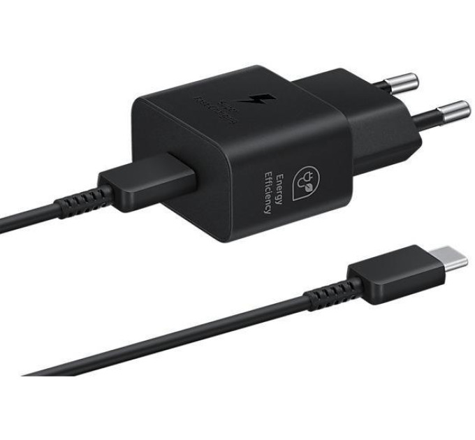 Samsung Зарядний пристрій Samsung 25W Power Adapter (w C to C Cable) Black (EP-T2510XBEGEU)
