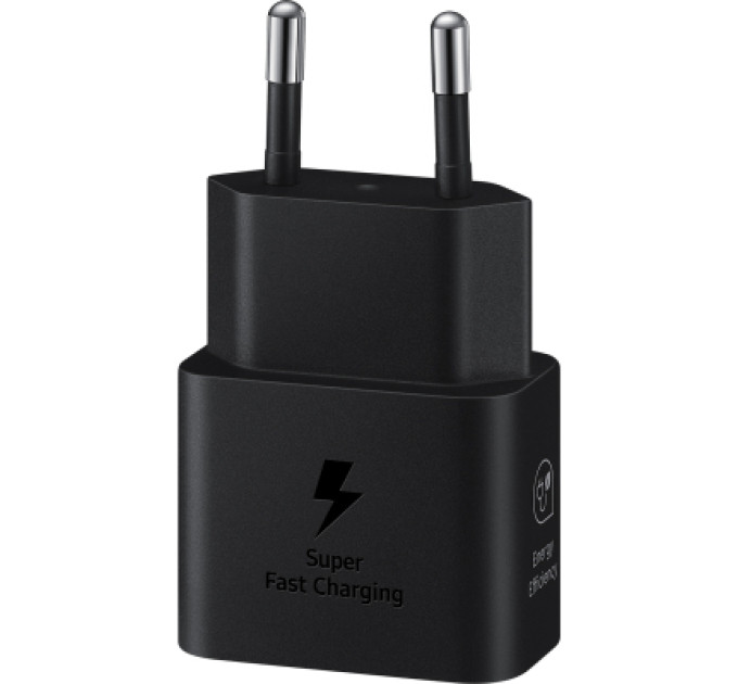 Samsung Зарядний пристрій Samsung 25W Power Adapter (w C to C Cable) Black (EP-T2510XBEGEU)