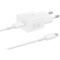 Samsung Зарядний пристрій Samsung 25W Power Adapter (w C to C Cable) White (EP-T2510XWEGEU)