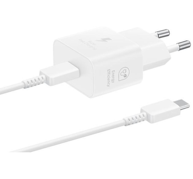Samsung Зарядний пристрій Samsung 25W Power Adapter (w C to C Cable) White (EP-T2510XWEGEU)