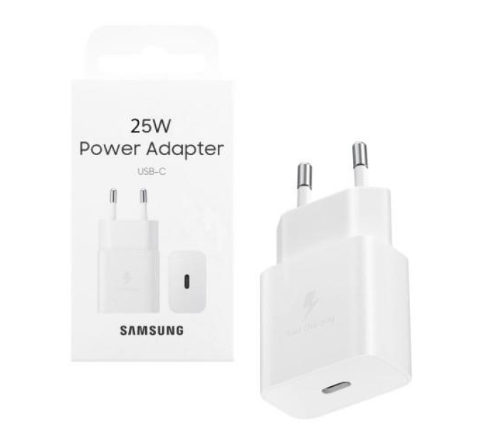 Samsung Зарядний пристрій Samsung 25W Power Adapter (w/o cable) White (EP-T2510NWEGEU)