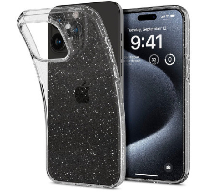 Spigen Чохол до мобільного телефона Spigen Apple iPhone 15 Pro Liquid Crystal Glitter Crystal Quartz (ACS06701)