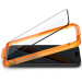Spigen Скло захисне Spigen Apple iPhone 15 Glas.tR AlignMaster FC Black (2P) (AGL06906)
