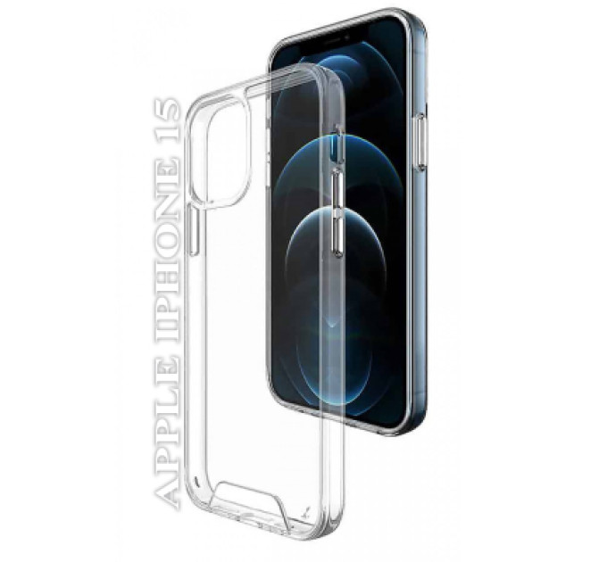 BeCover Чохол до мобільного телефона BeCover Space Case Apple iPhone 15 Transparancy (709936)